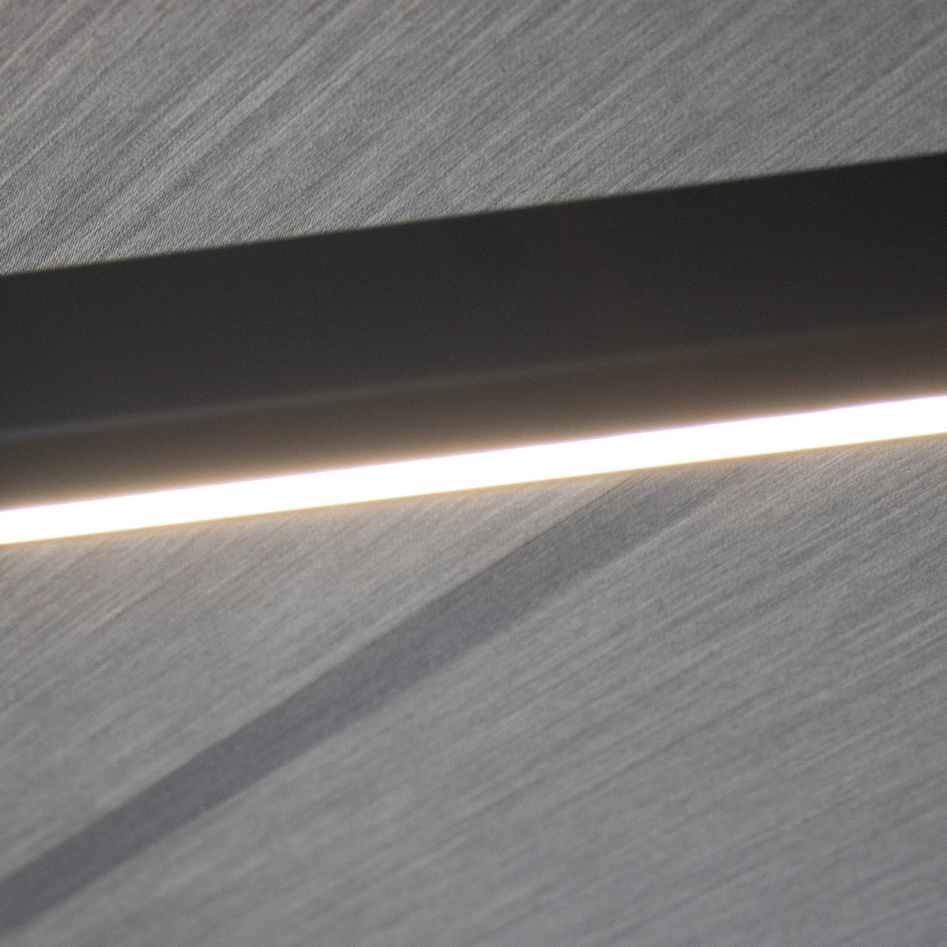 LED strip in the folding arm of an awning