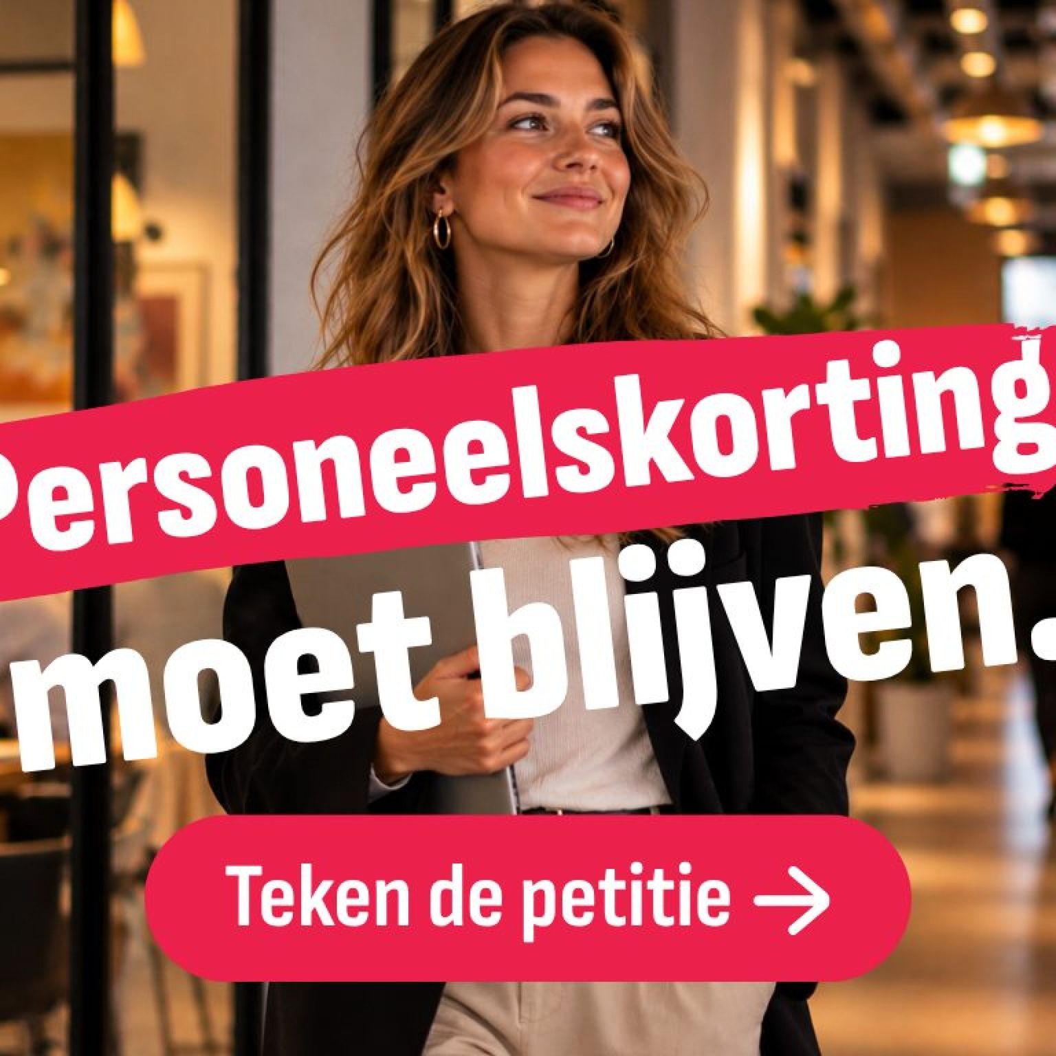 Bijna 13.000 handtekeningen voor behoud personeelskorting