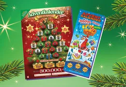 Abbildung der Rubbellos Adventkalender von 2025