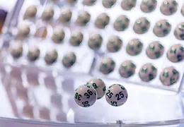 Nahaufnahme von Lotto Kugeln