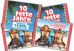 Abbildung von mehreren 10 fette Jahre Brieflose