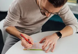 ToppTipp Wettschein wird ausgefüllt.