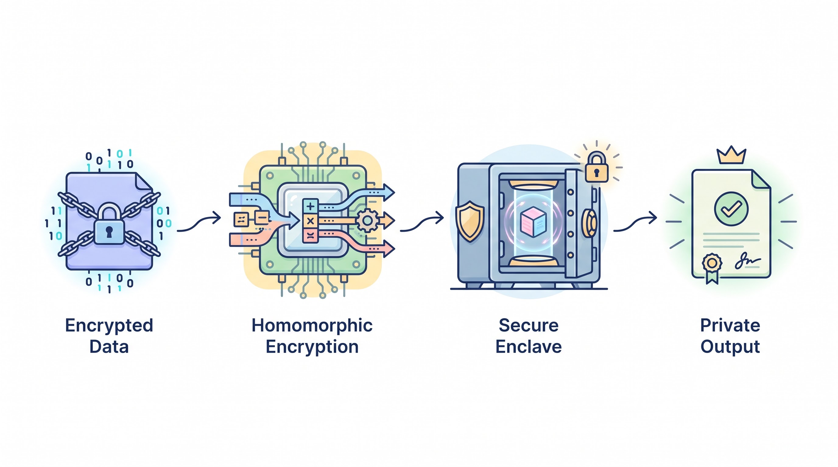 Privacy-Preserving AI Economics: Fully Homomorphic Encryption vs. Secure Enclaves