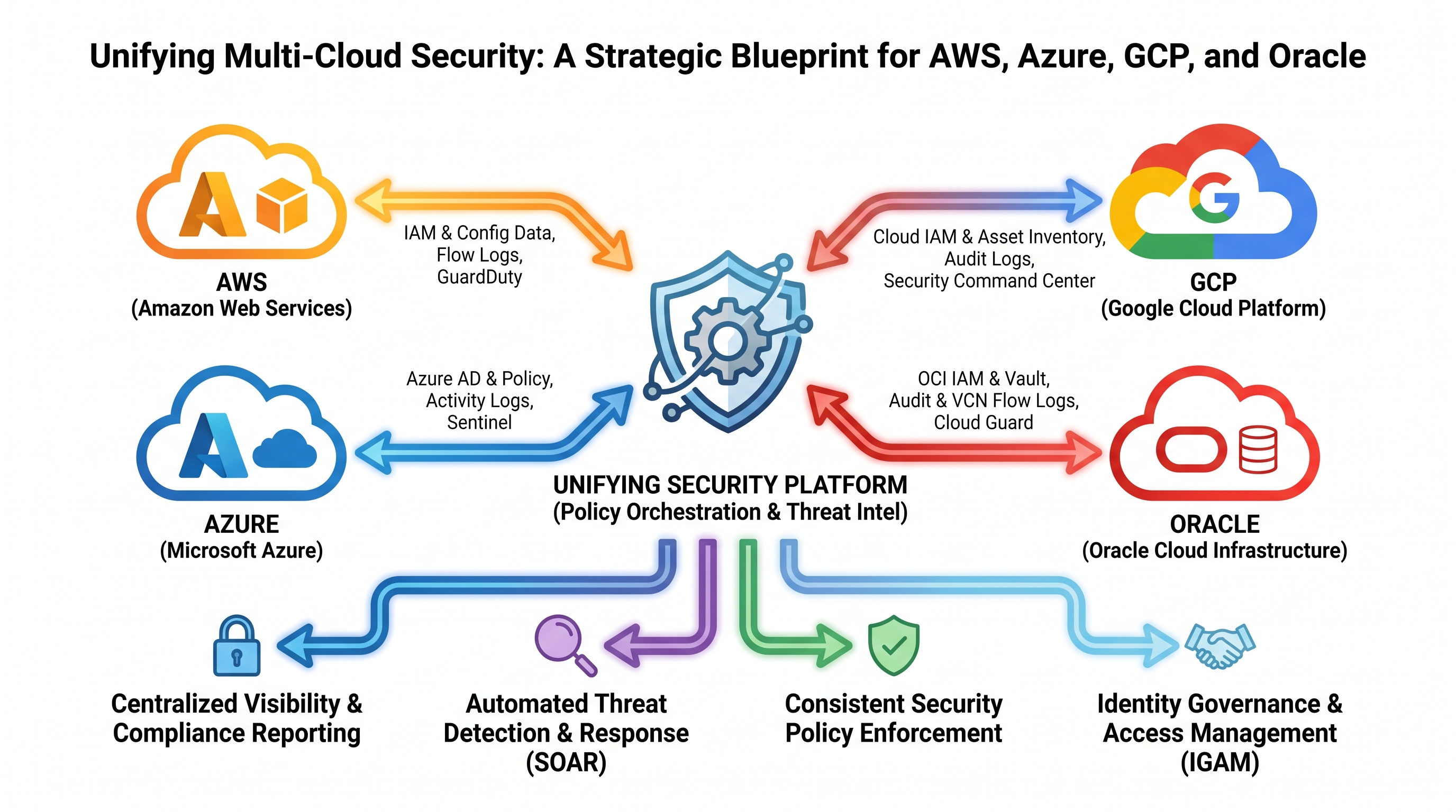 Unifying Multi-Cloud Security: A Strategic Blueprint for AWS, Azure, GCP, and Oracle