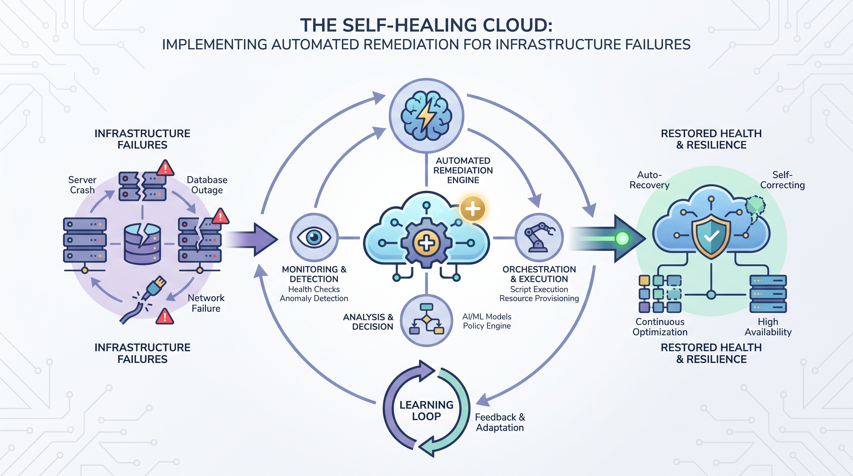 The Self-Healing Cloud: Implementing Automated Remediation for Infrastructure Failures