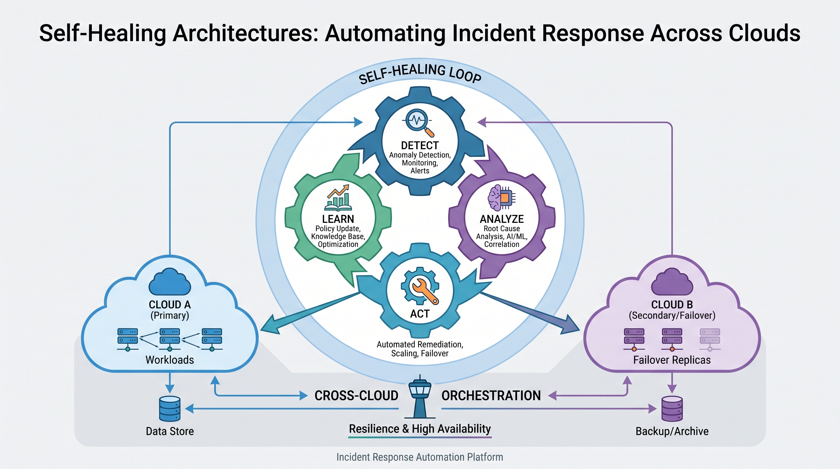 Self-Healing Architectures: Automating Incident Response Across Clouds