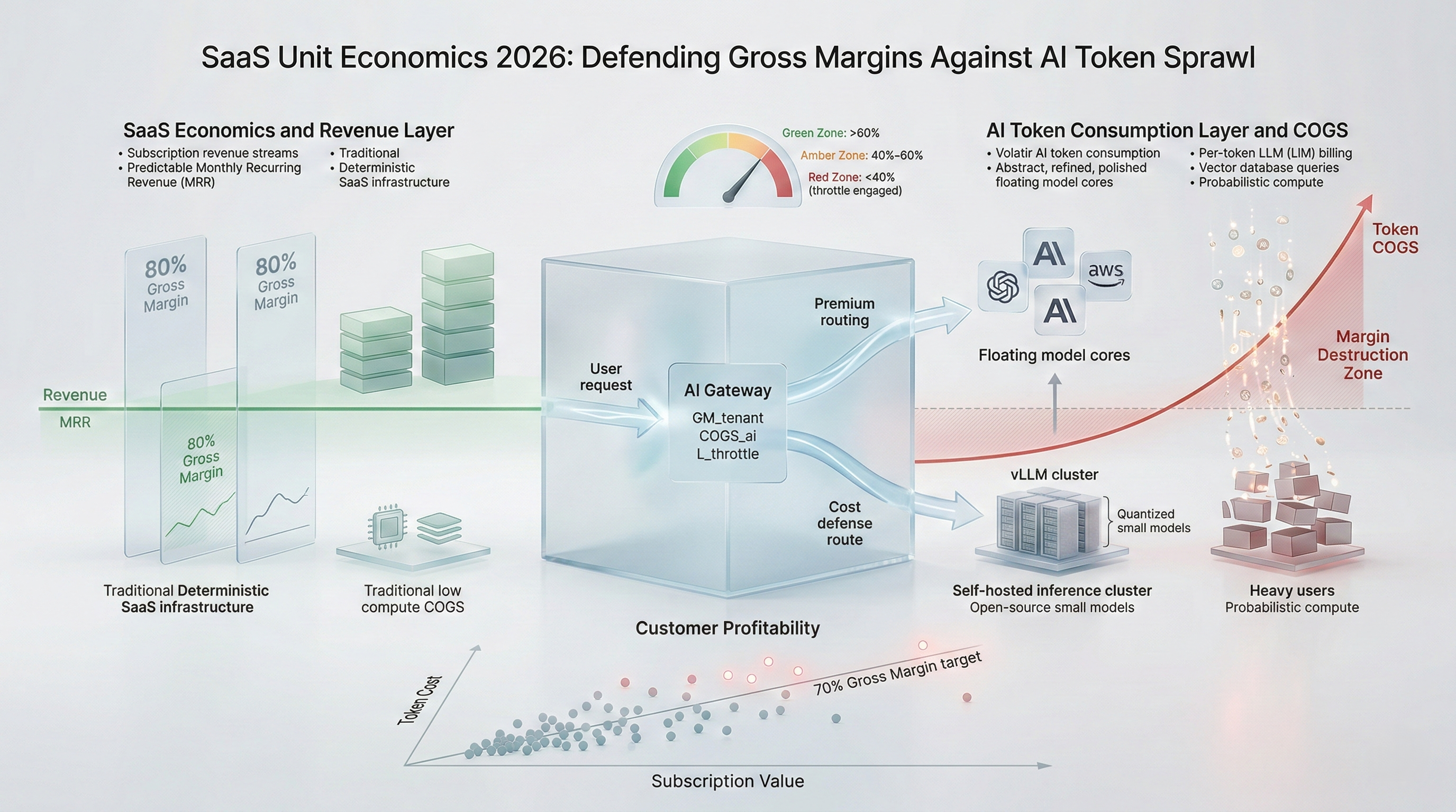 SaaS Unit Economics 2026: Defending Gross Margins Against AI Token Sprawl