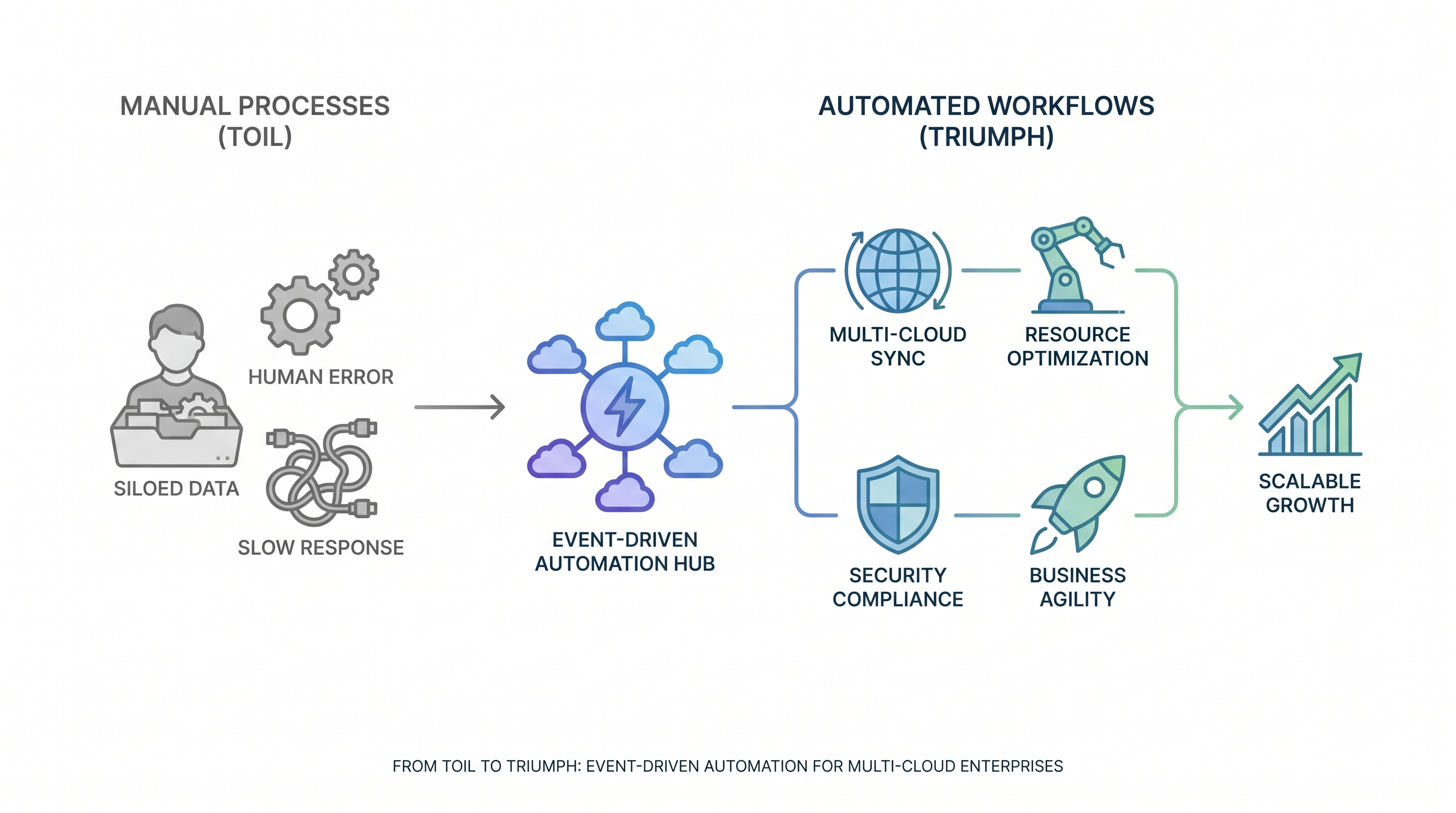 From Toil to Triumph: Event-Driven Automation for Multi-Cloud Enterprises