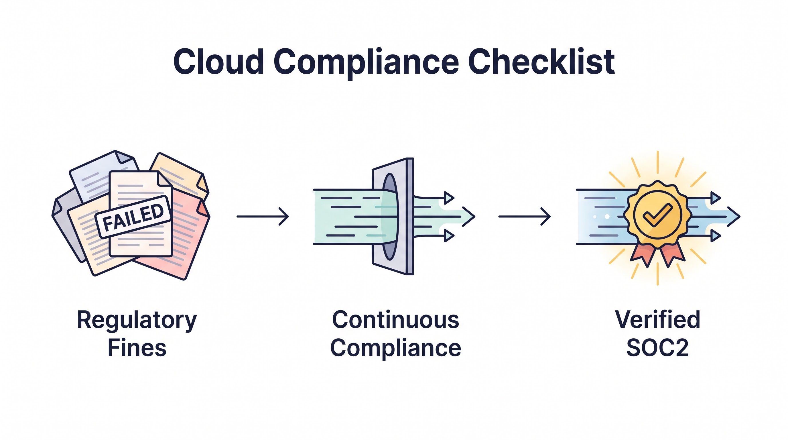 Cloud Compliance Checklist: SOC 2, ISO 27001, GDPR, HIPAA in One Framework