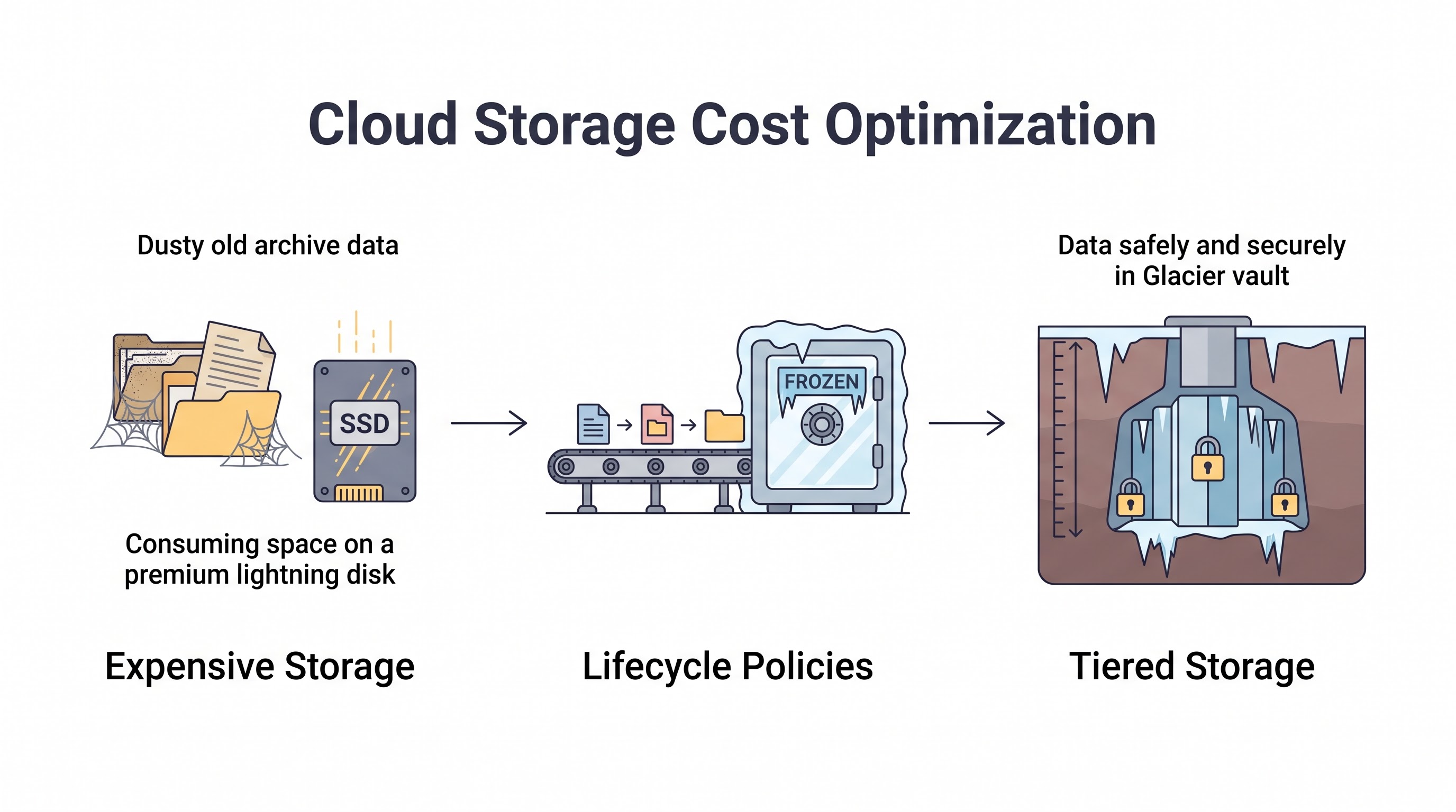 Cloud Storage Cost Optimization: S3 Tiers and Lifecycle Policies