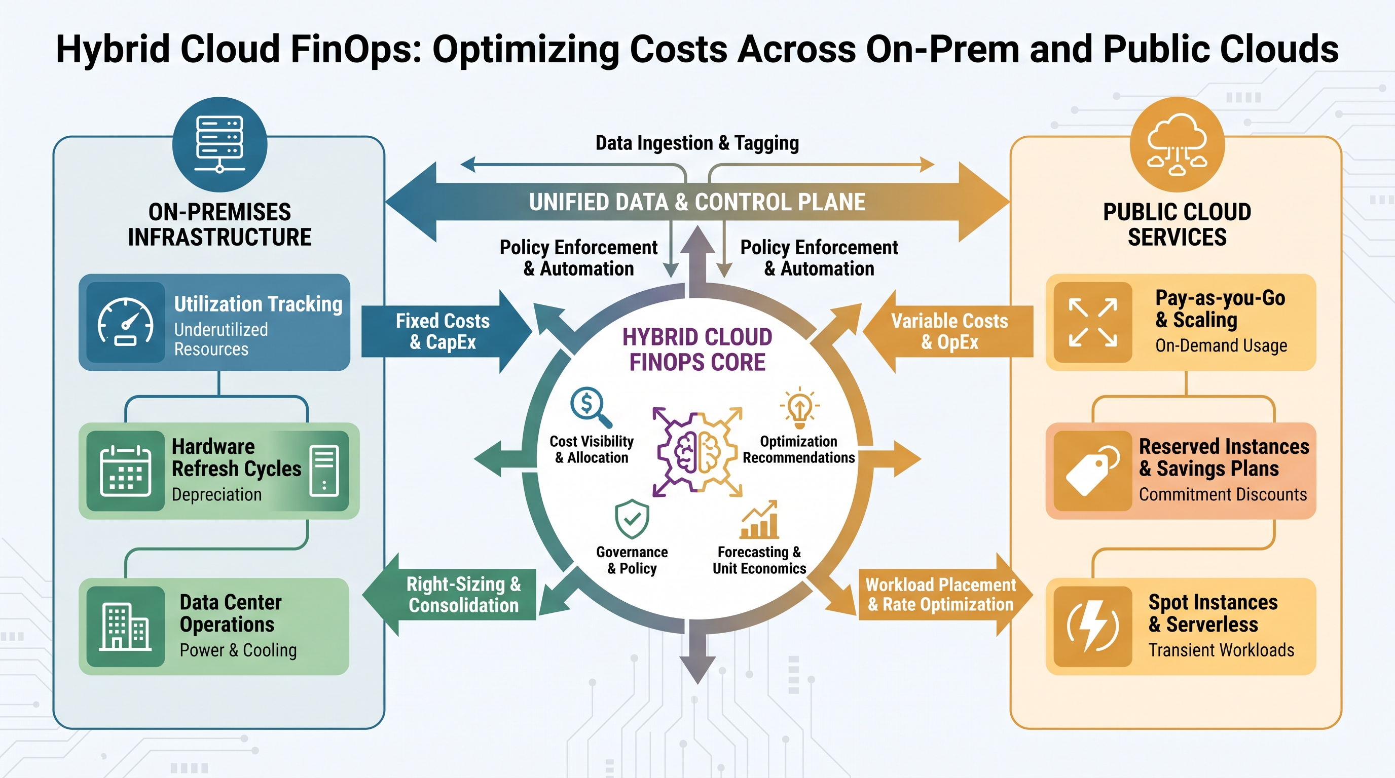 Hybrid Cloud FinOps: Optimizing Costs Across On-Prem and Public Clouds