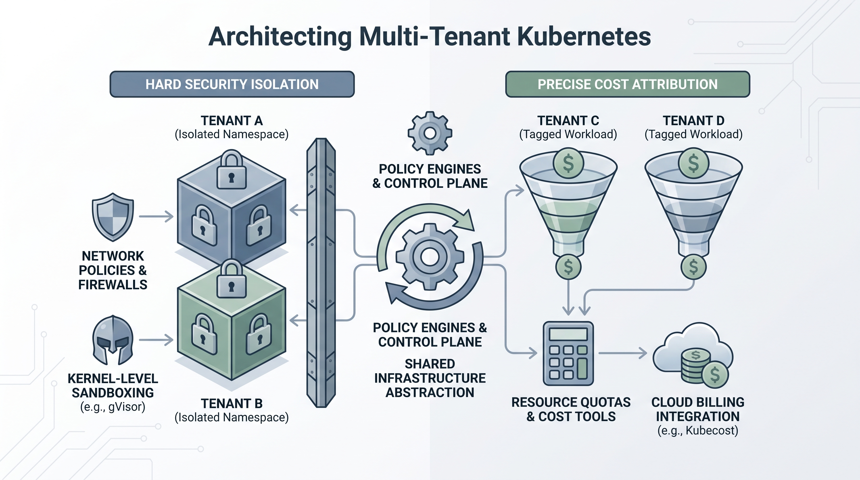 Architecting Multi-Tenant Kubernetes: A Deep Dive into Hard Security Isolation and Precise Cost Attribution