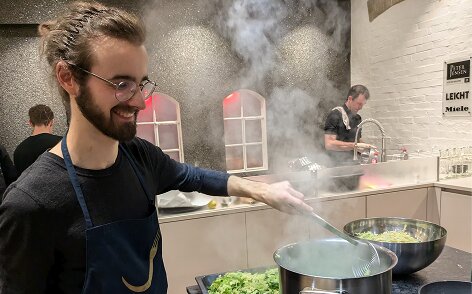 Cooking event with the team