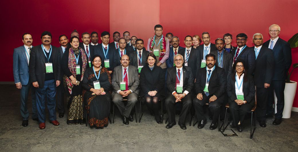 Group photo of the 2018 India Advanced Leadership Program participants with the NSW Premier