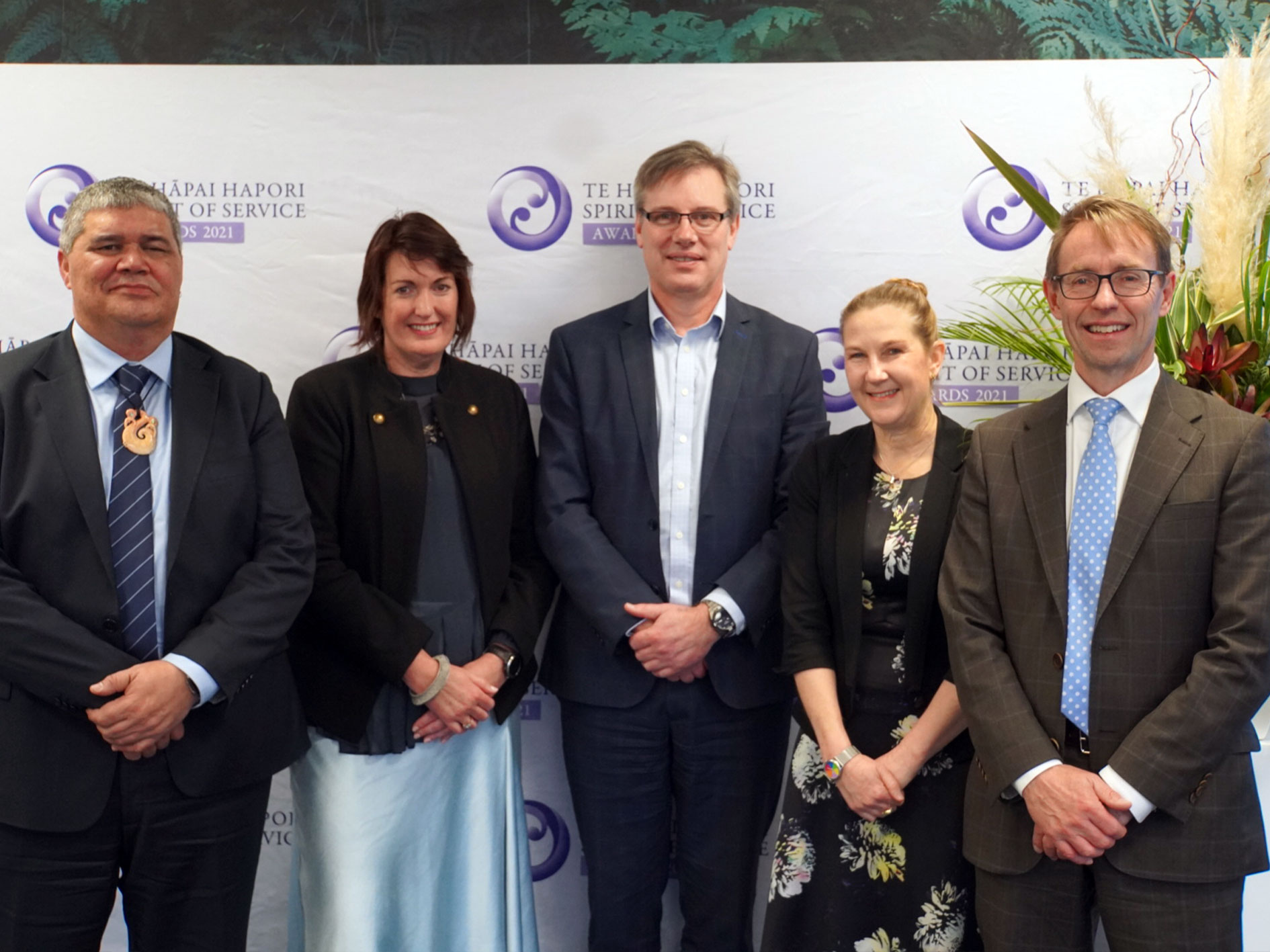 Ministry of Health representatives, joint winners of the Better Outcomes Award, at the 2021 Spirit of Service Awards
