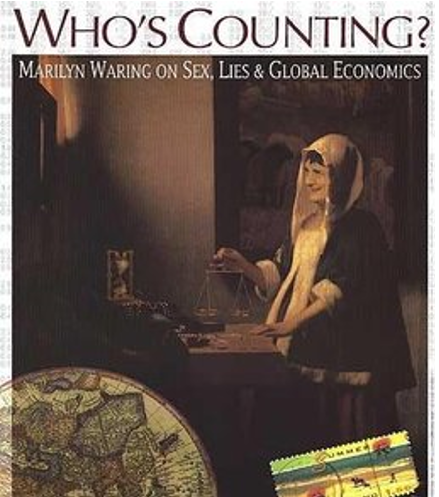Cover of the documentary 'Who's Counting? Marilyn Waring on Sex, Lies and Global Economics'