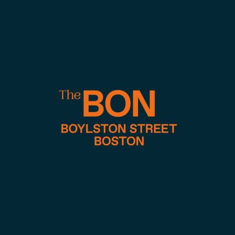 The Bon logo header navigation