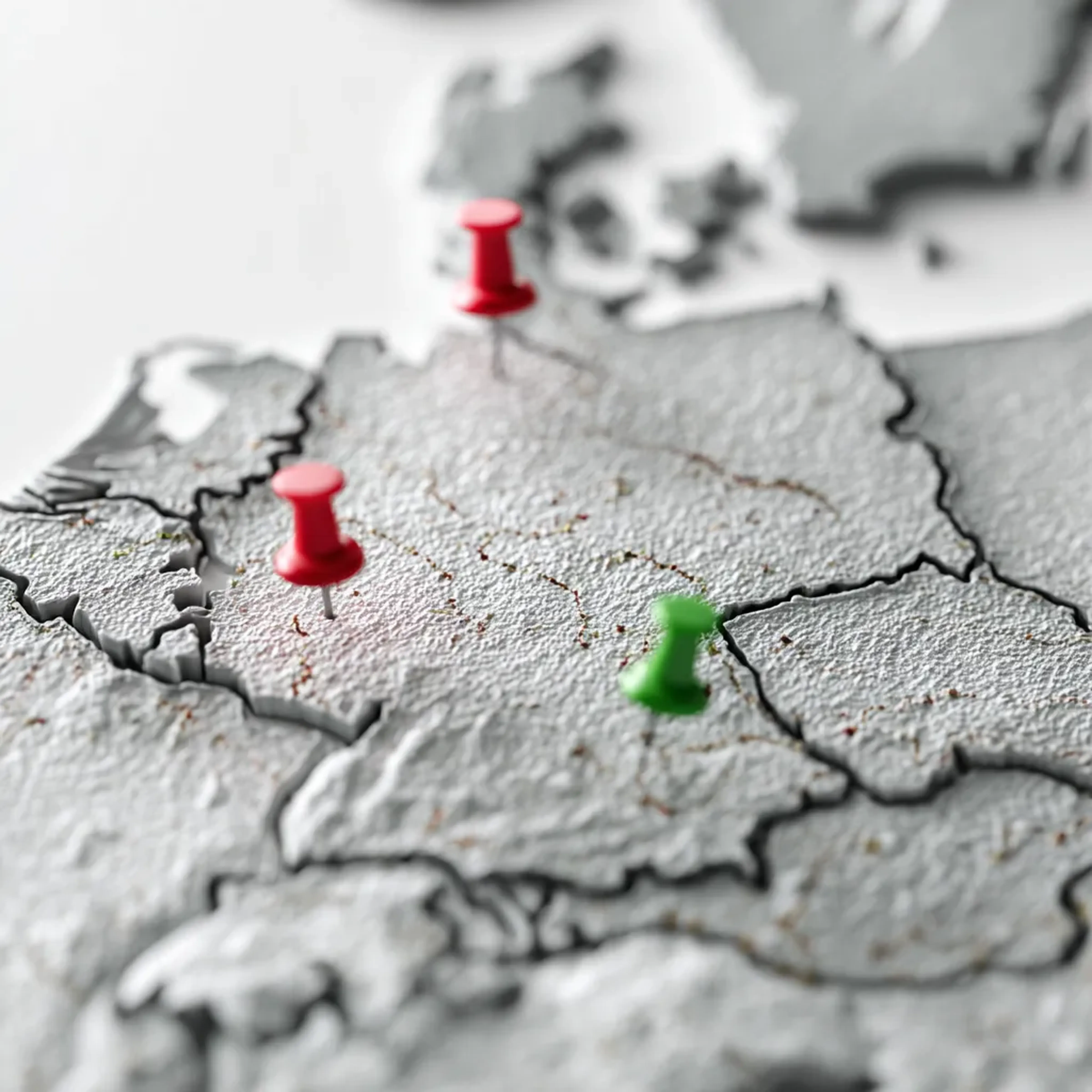 Deutschlandkarte Arbeitsagenturen