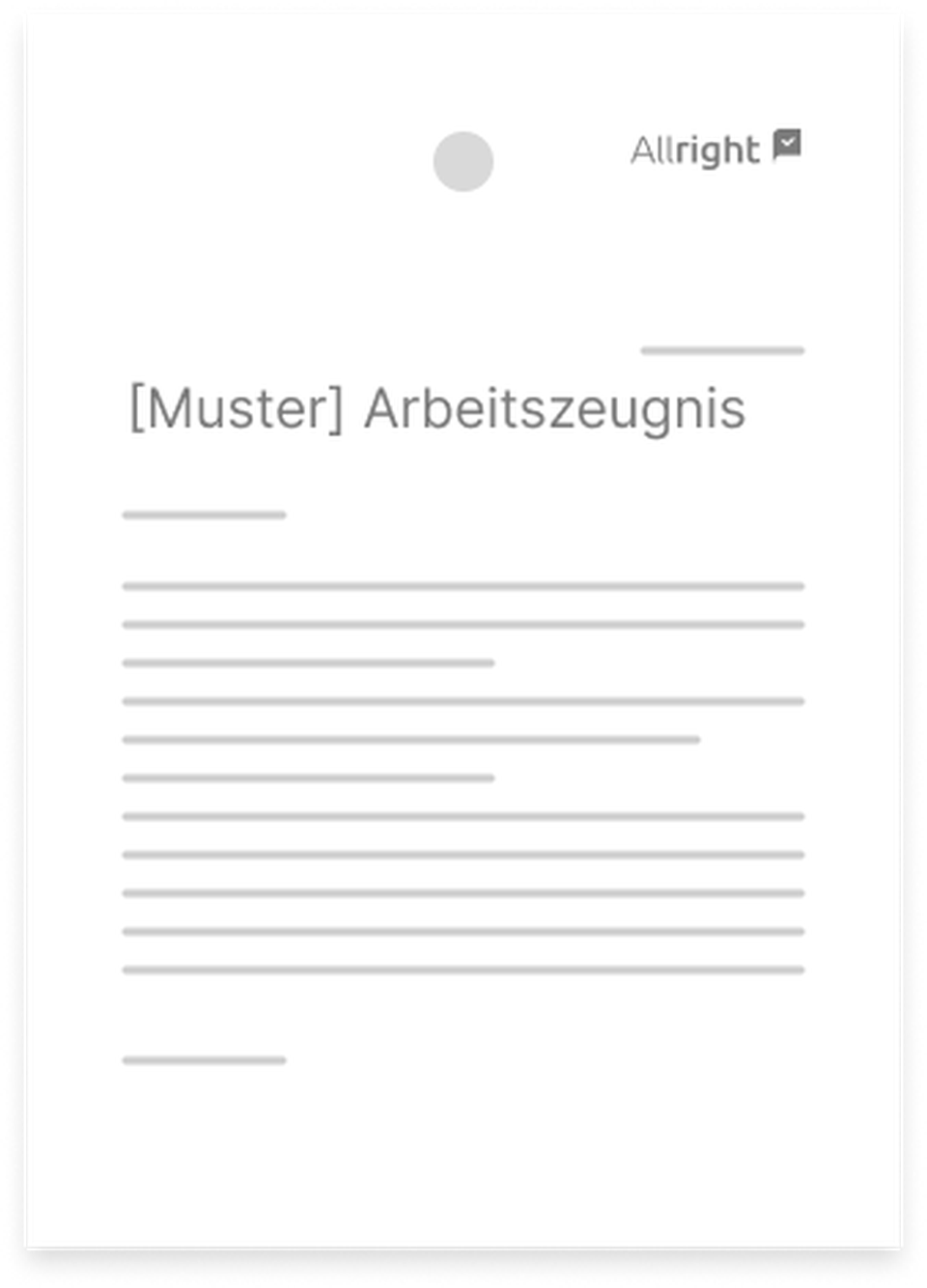 Beispiel Muster Arbeitszeugnis