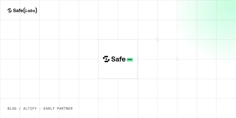 Altify joins Safe Pro as an Early Partner to strengthen onchain operations
