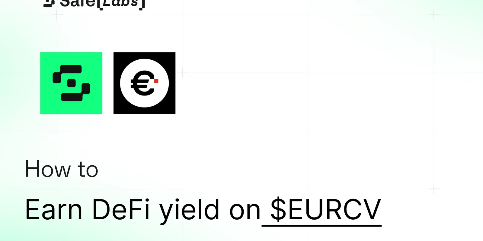 How to Earn DeFi yield on $EURCV in Safe