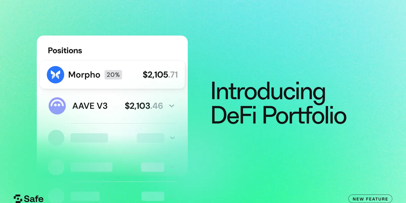 All Your DeFi. One Clear View. View Positions in Safe{Wallet}
