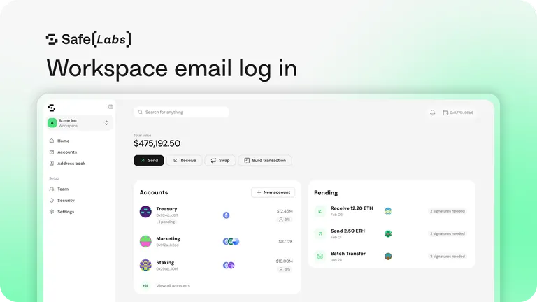 Workspace email log in