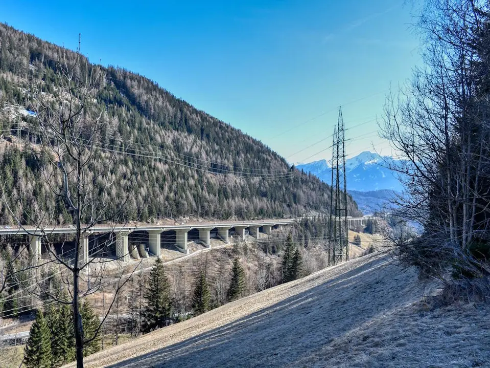 maut1.de Blog - A13 Brenner Autobahn nahe dem Wipptal