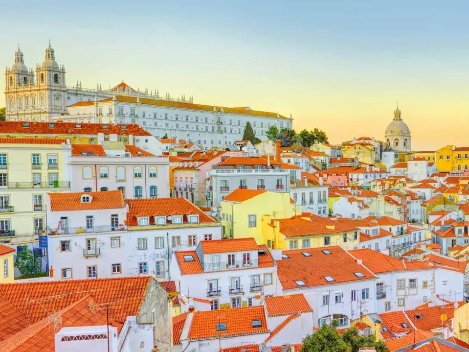 Lissabon zum Sonnenaufgang