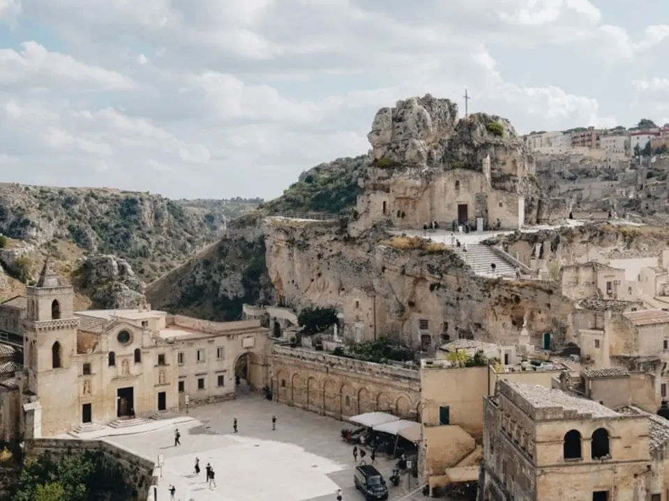 Ein Foto der Felsenstadt Matera