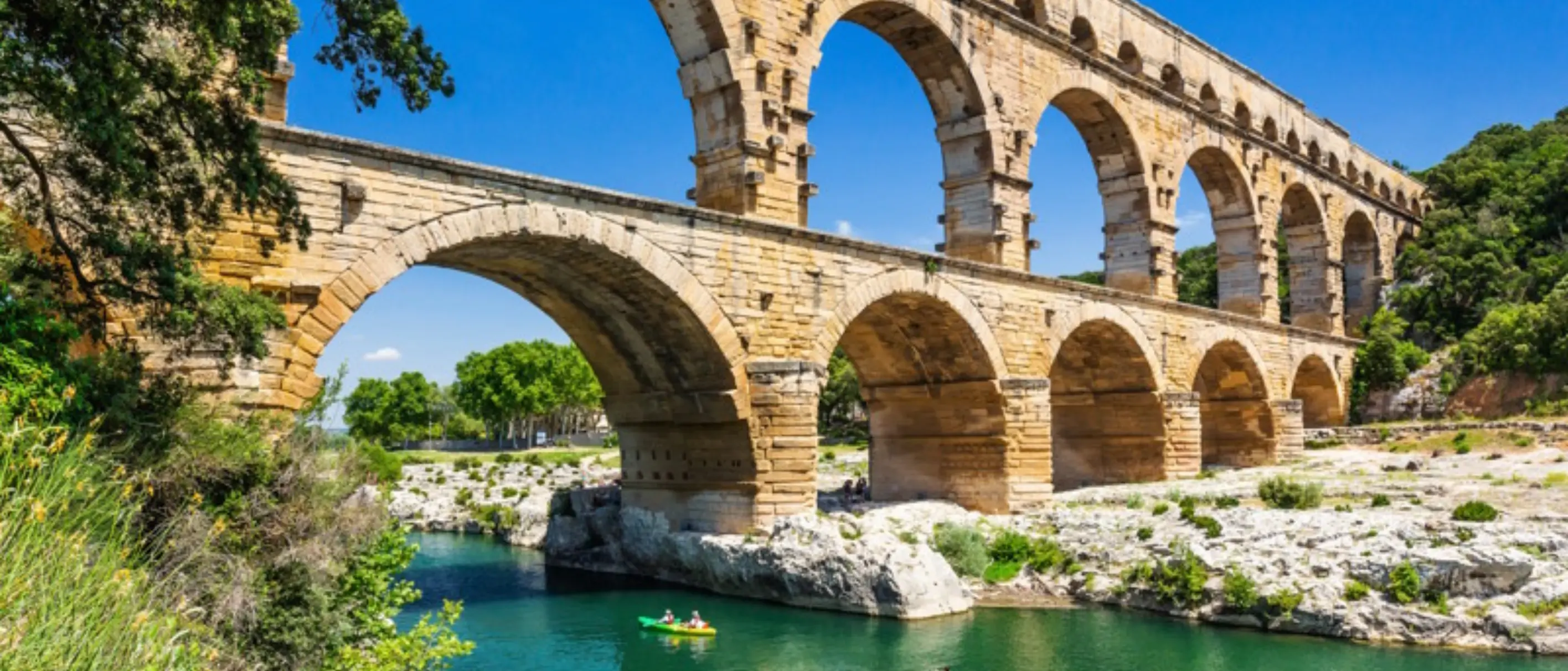 Foto von der pont du gard in Frankreich