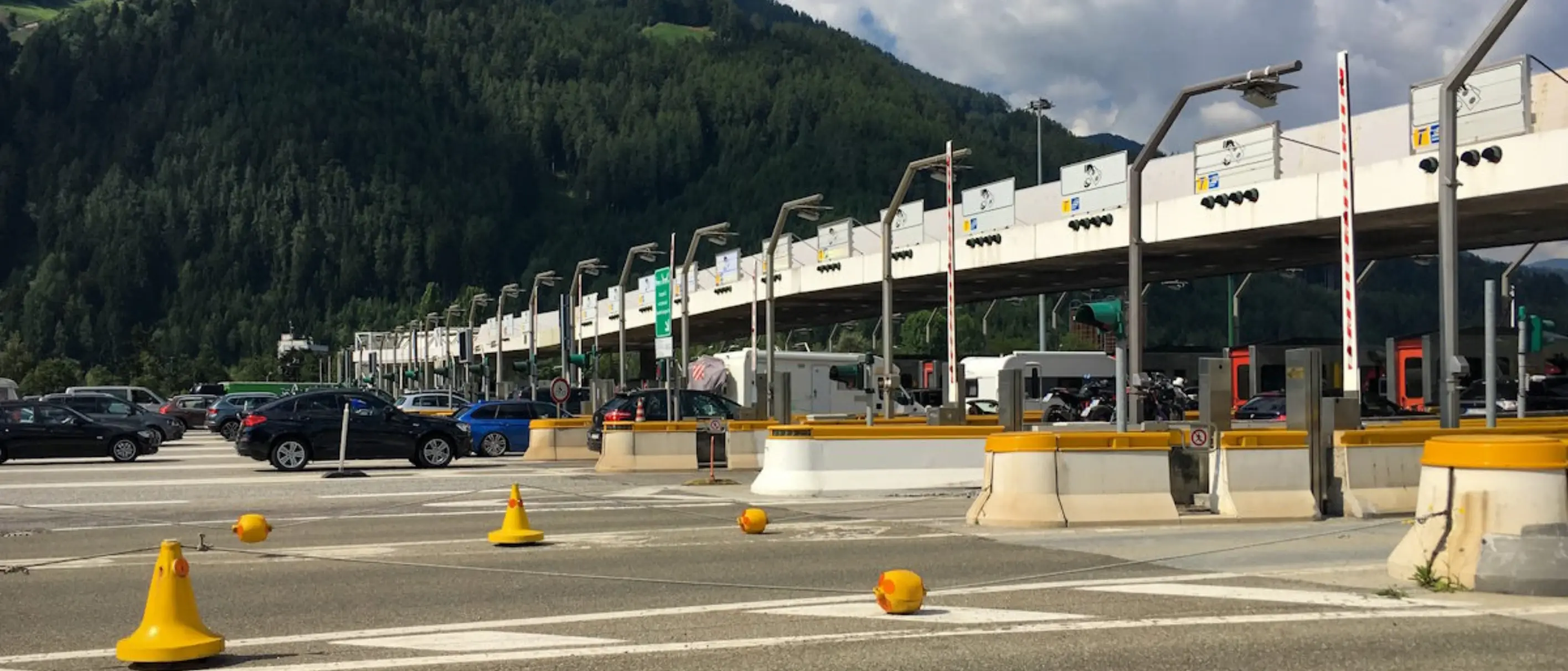 Italienische Mautstation