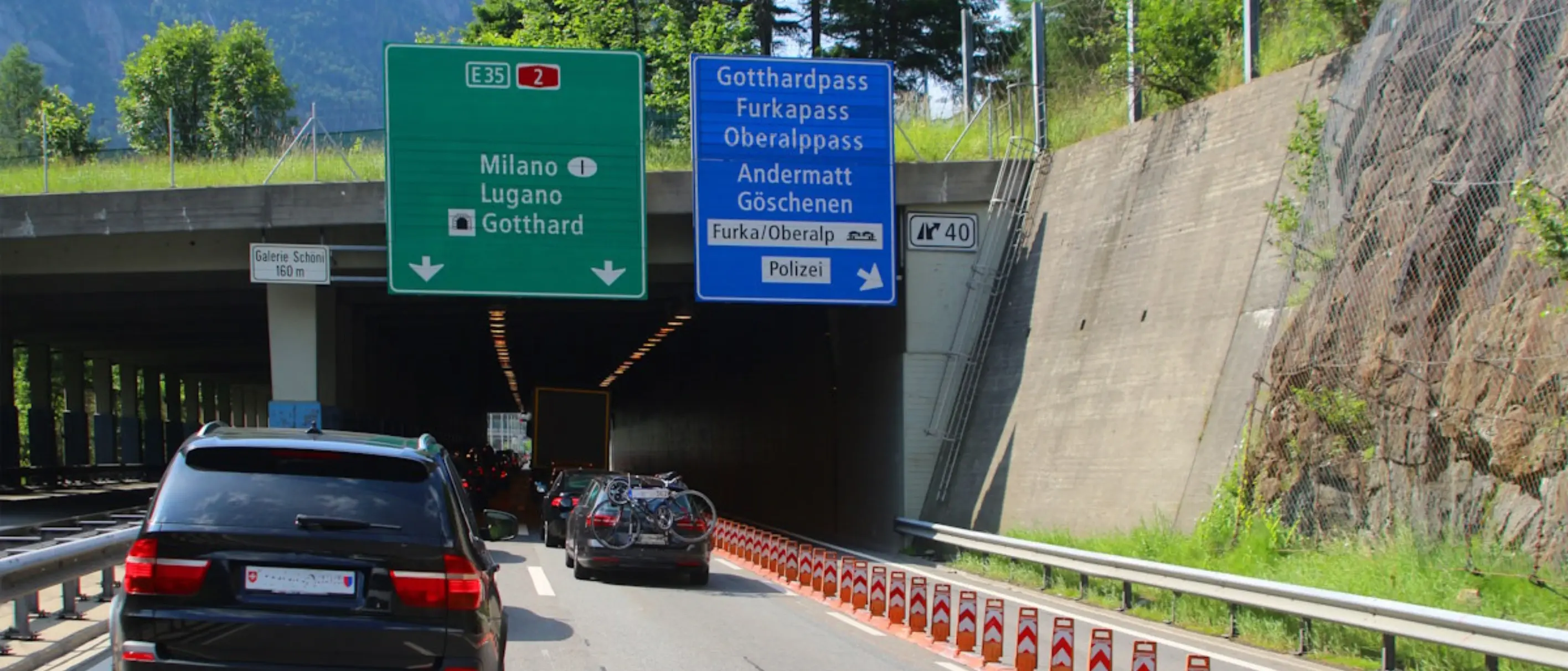 Einfahrt Gotthard-Tunnel