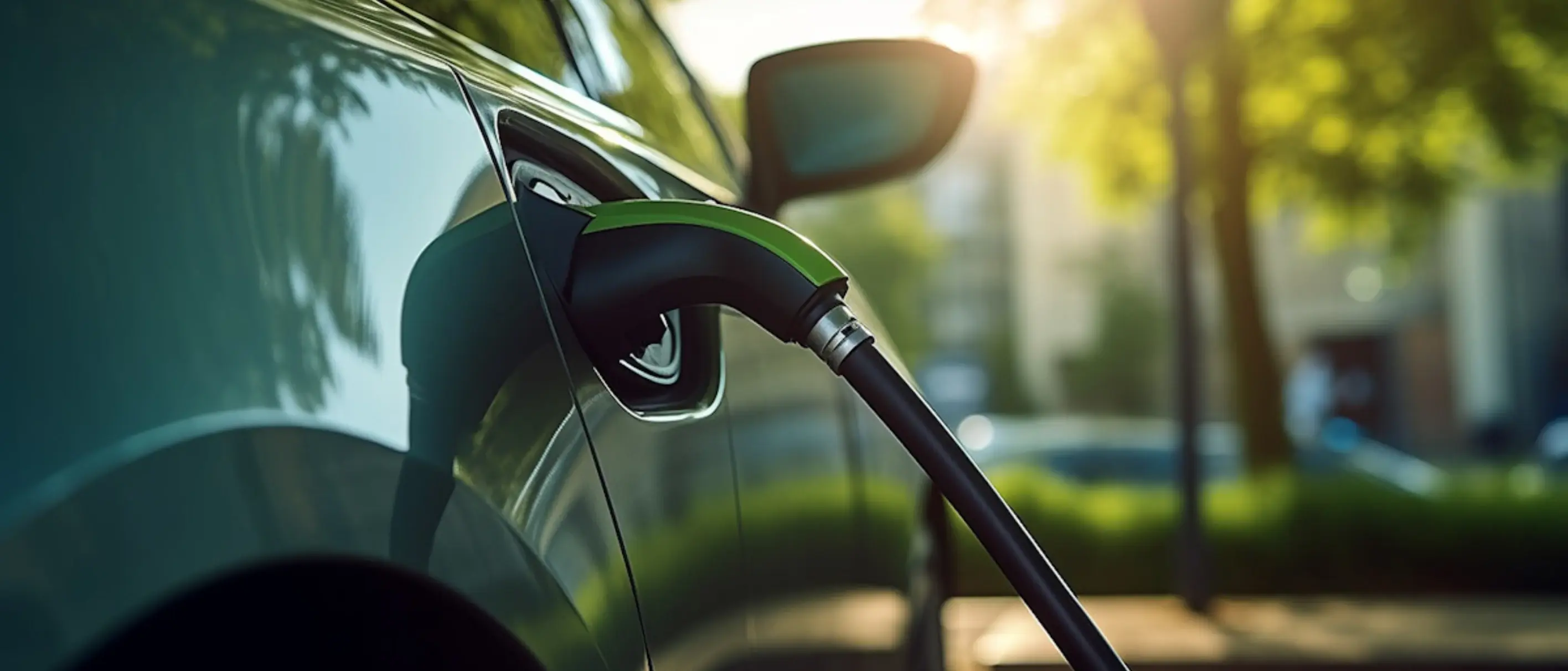 E-Fahrzeug beim Laden