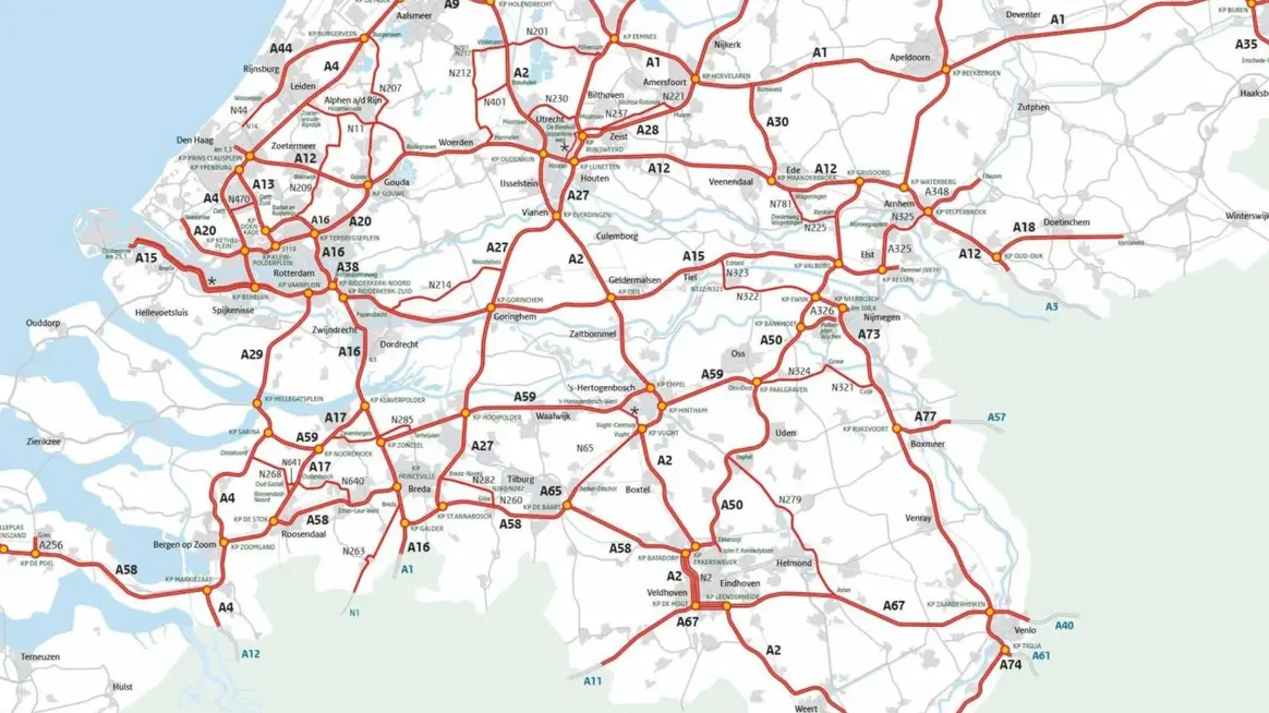 Übersicht der Mautstrecken in den Niederlanden