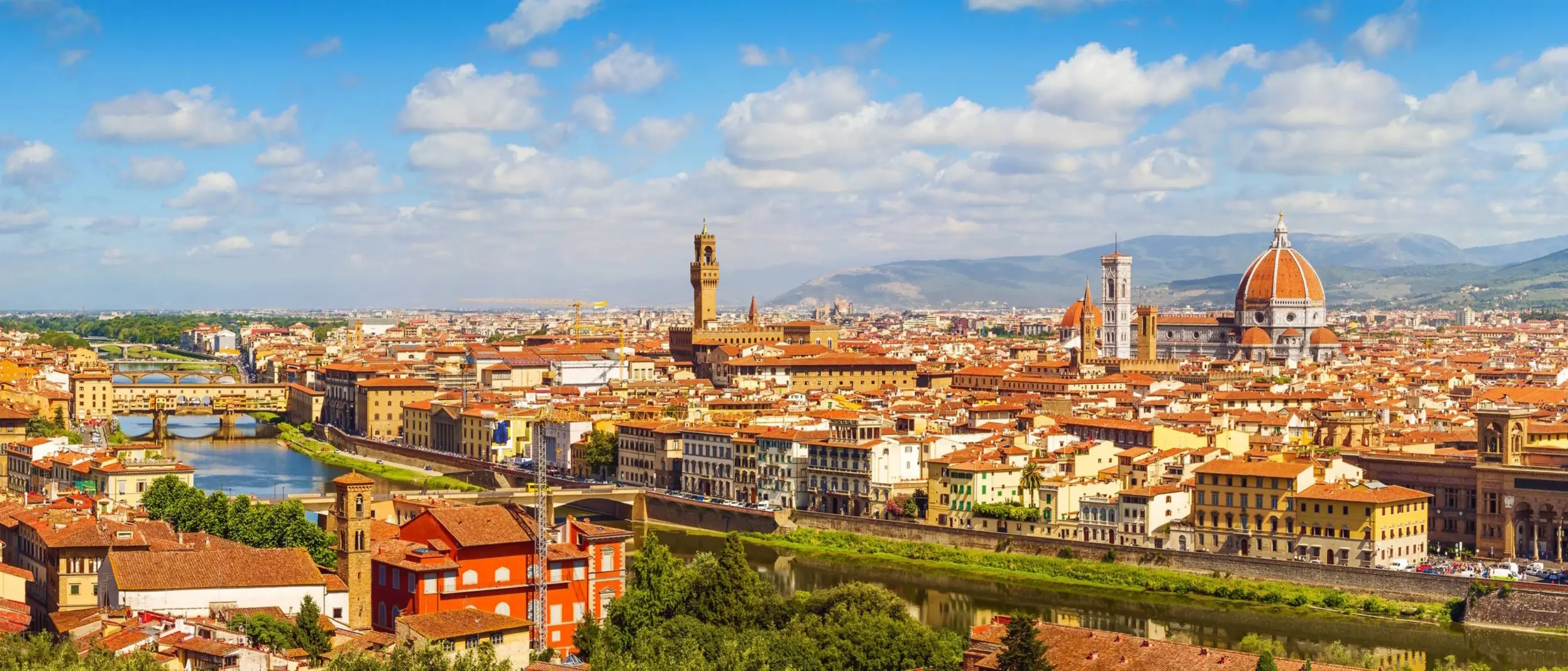Blick auf die Stadt Florenz in Italien