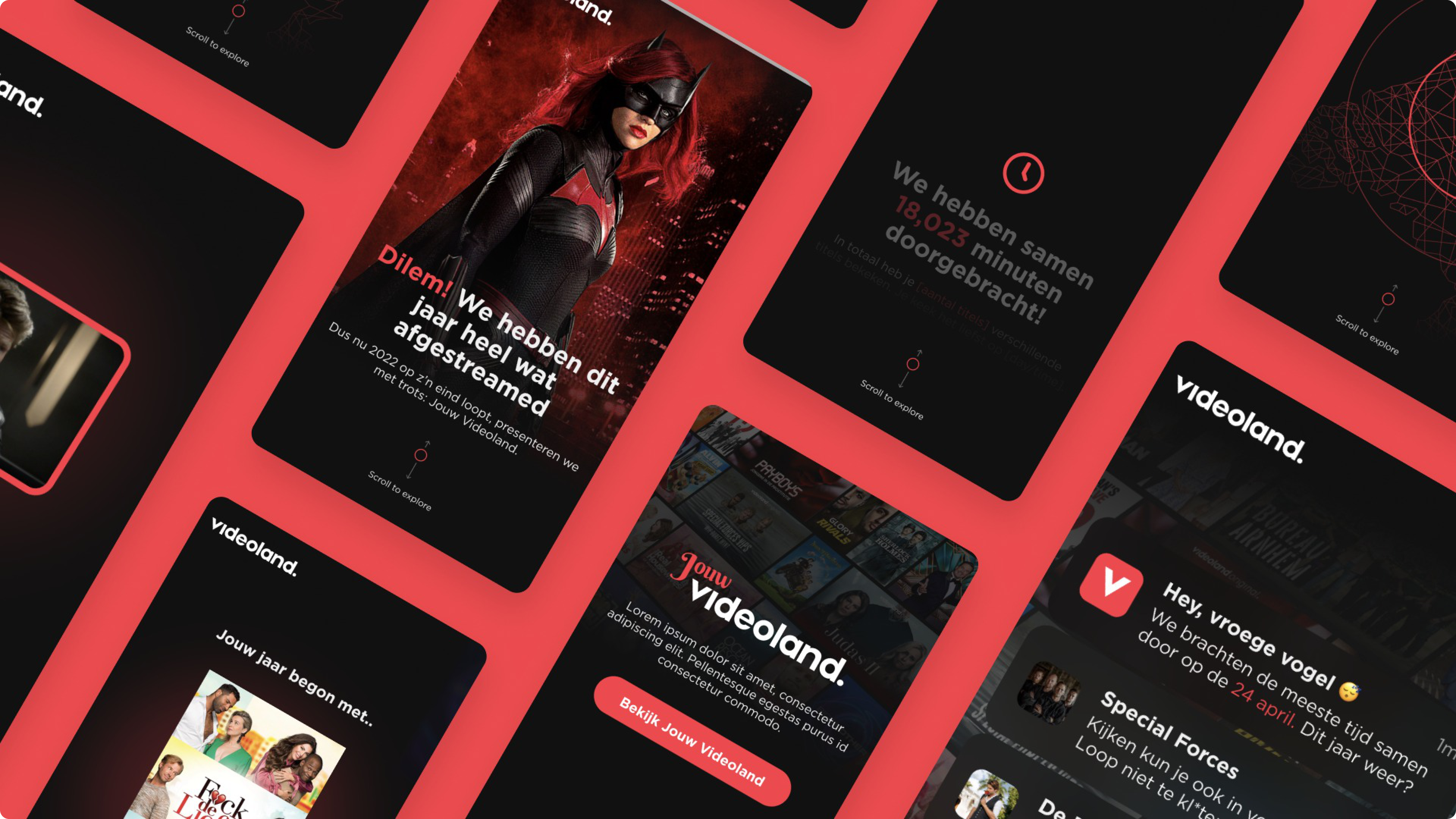Open de mail en scroll door je eigen Videoland-jaar