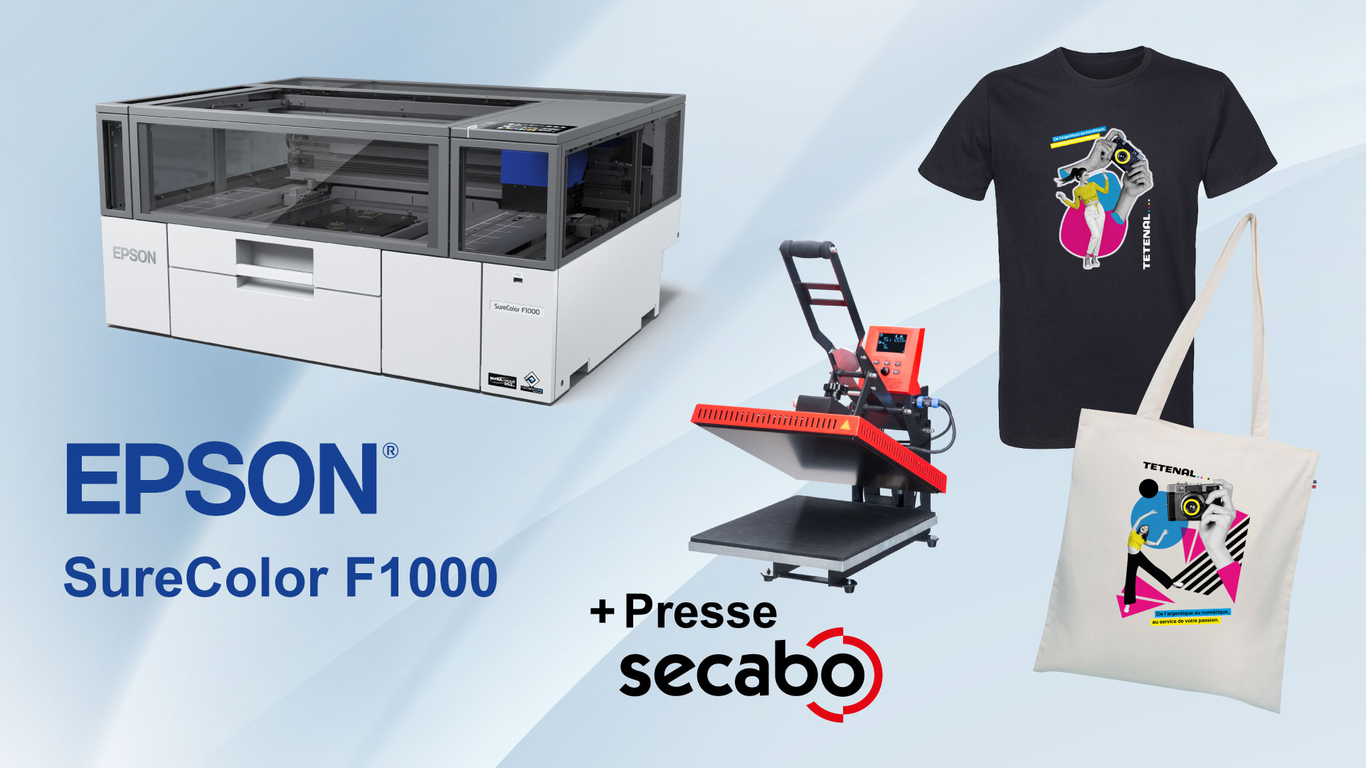  EPSON F1000 + Presses SECABO | L’atelier textile clé en main