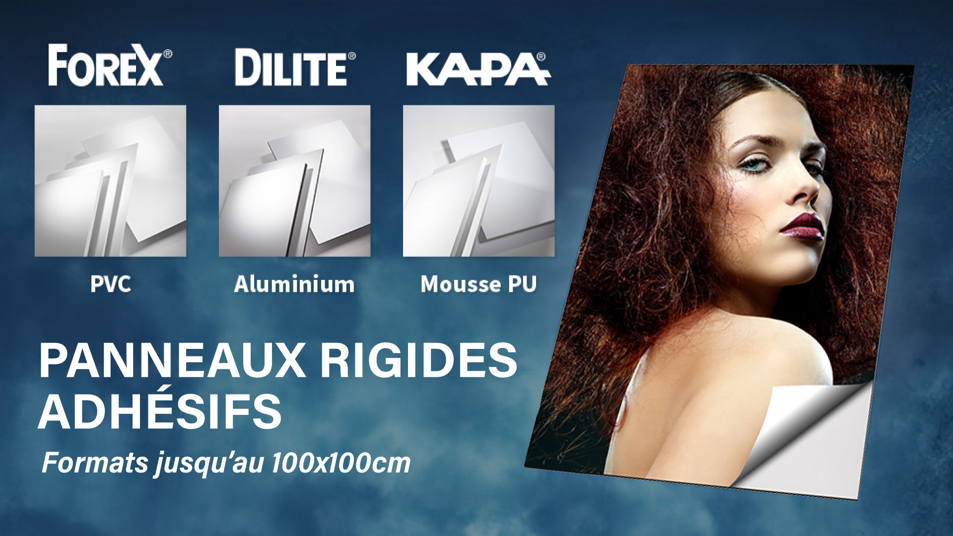 Découvrez notre gamme de Panneaux Rigides Adhésifs KAPA®, Forex®, Dilite®