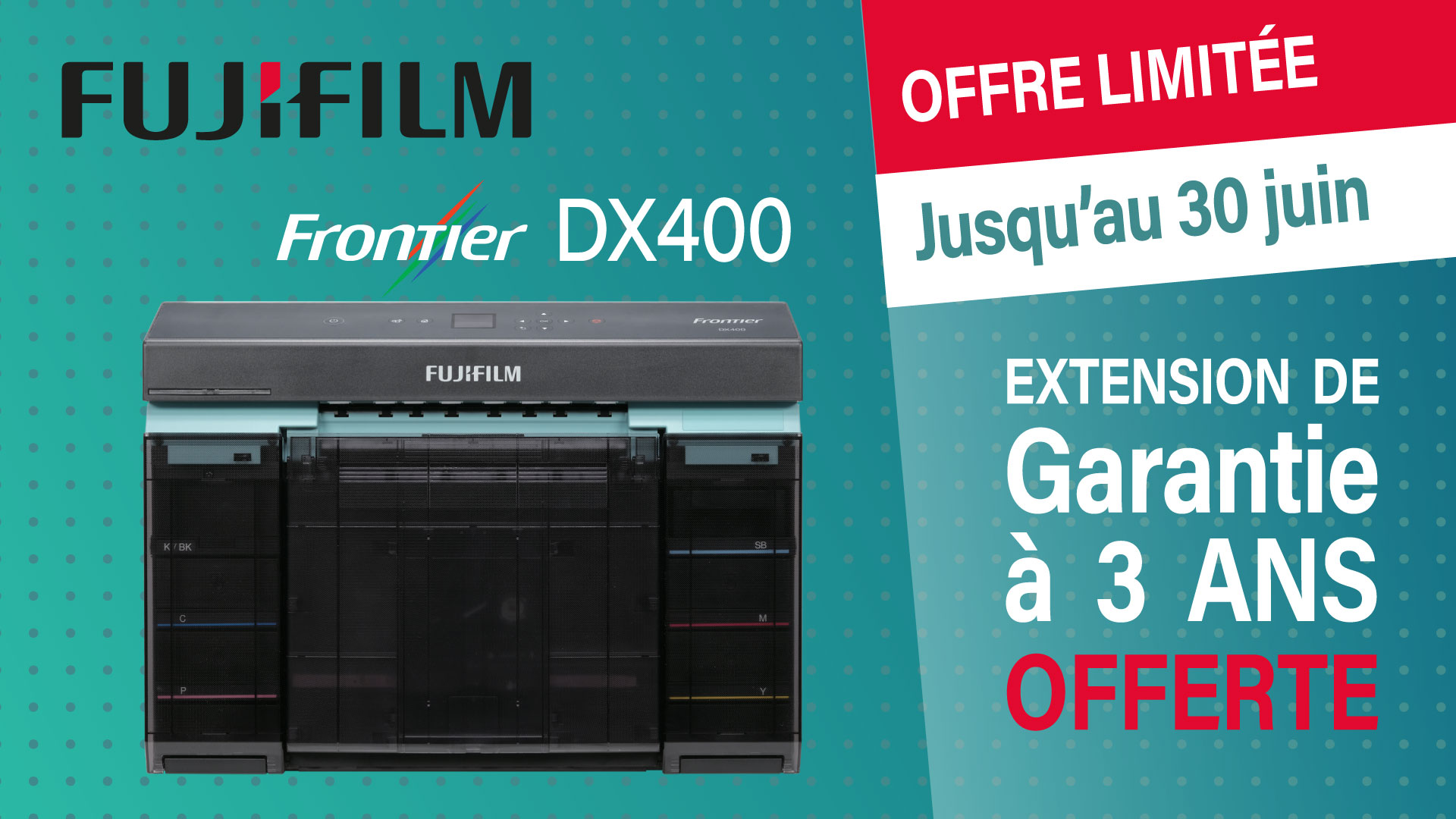 FUJIFILM DX400 | Profitez de l'extension de Garantie à 3 ANS OFFERTE
