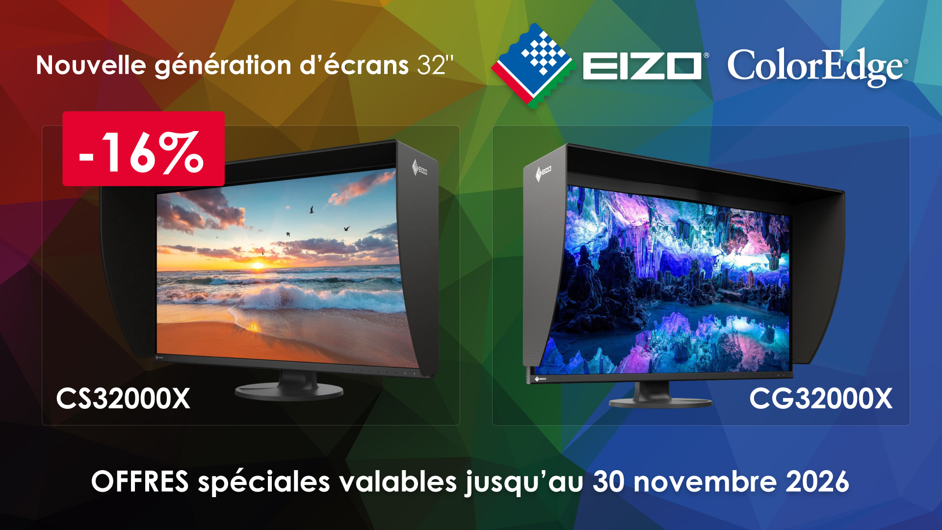 EIZO ColorEdge | découvrez les nouveaux écrans 32'' et profitez des offres