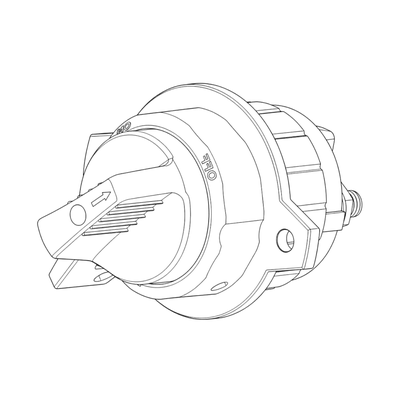 Line drawing of a battery disconnect switch