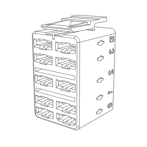 Line drawing of a connector