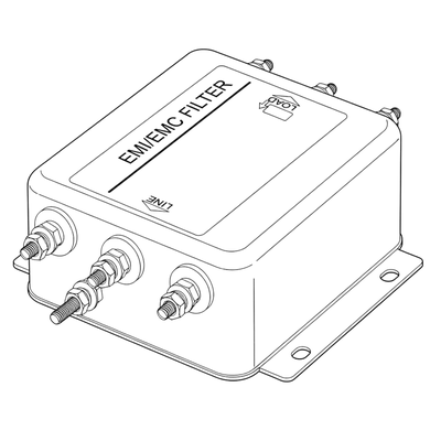 Line drawing of a emc filter