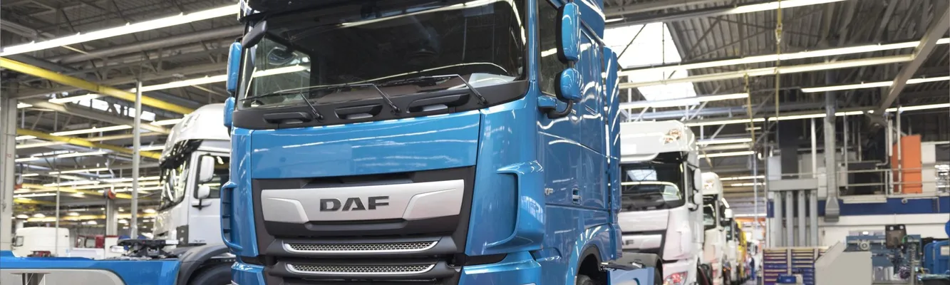 DAF truck in assembly line