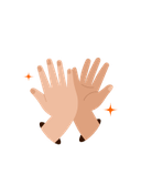 hands high-fiving