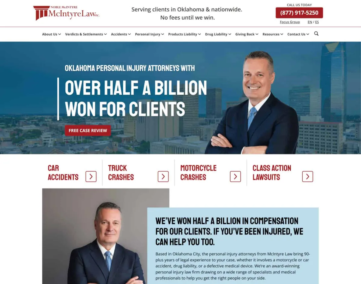 McIntyre Law home page