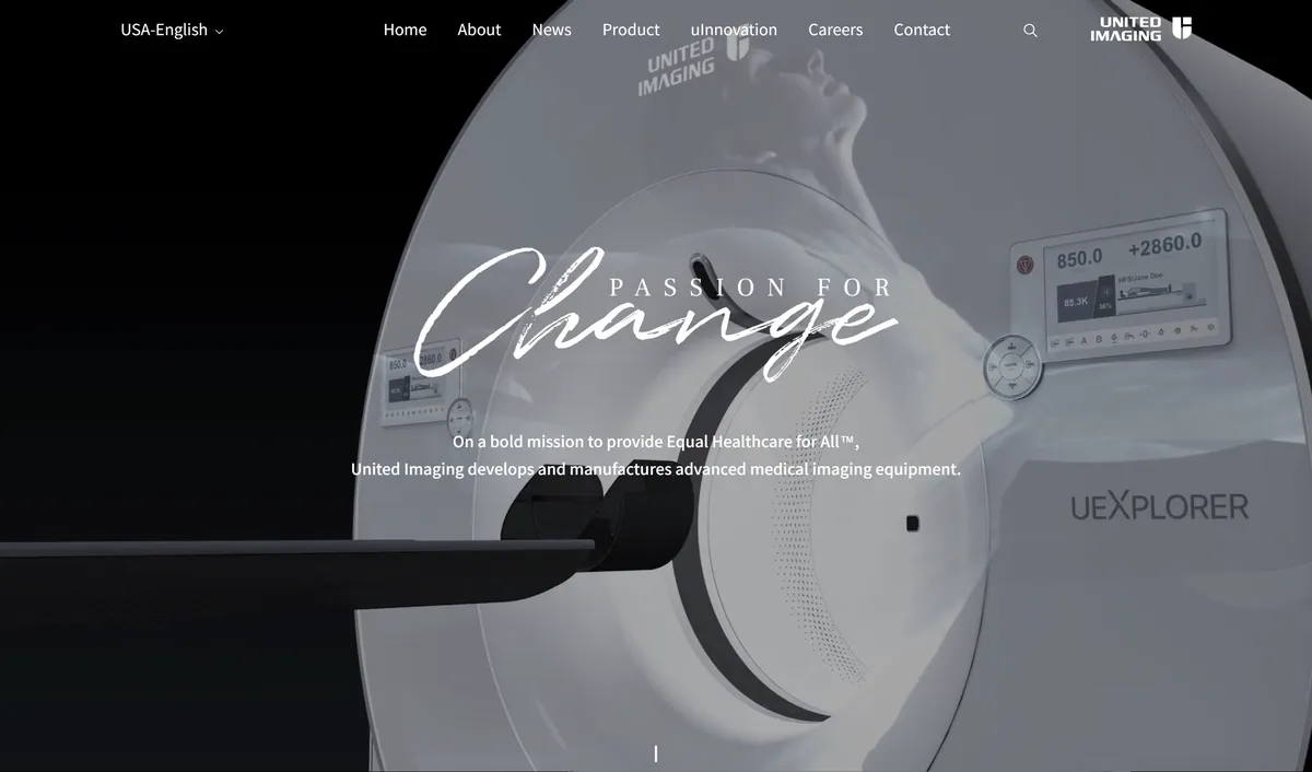United Imaging home page