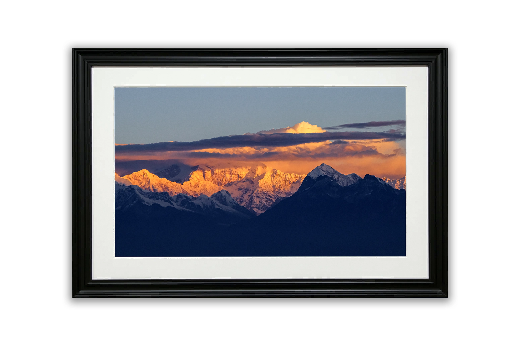 Golden sunrise on Kanchenjunga at Darjeeling, India