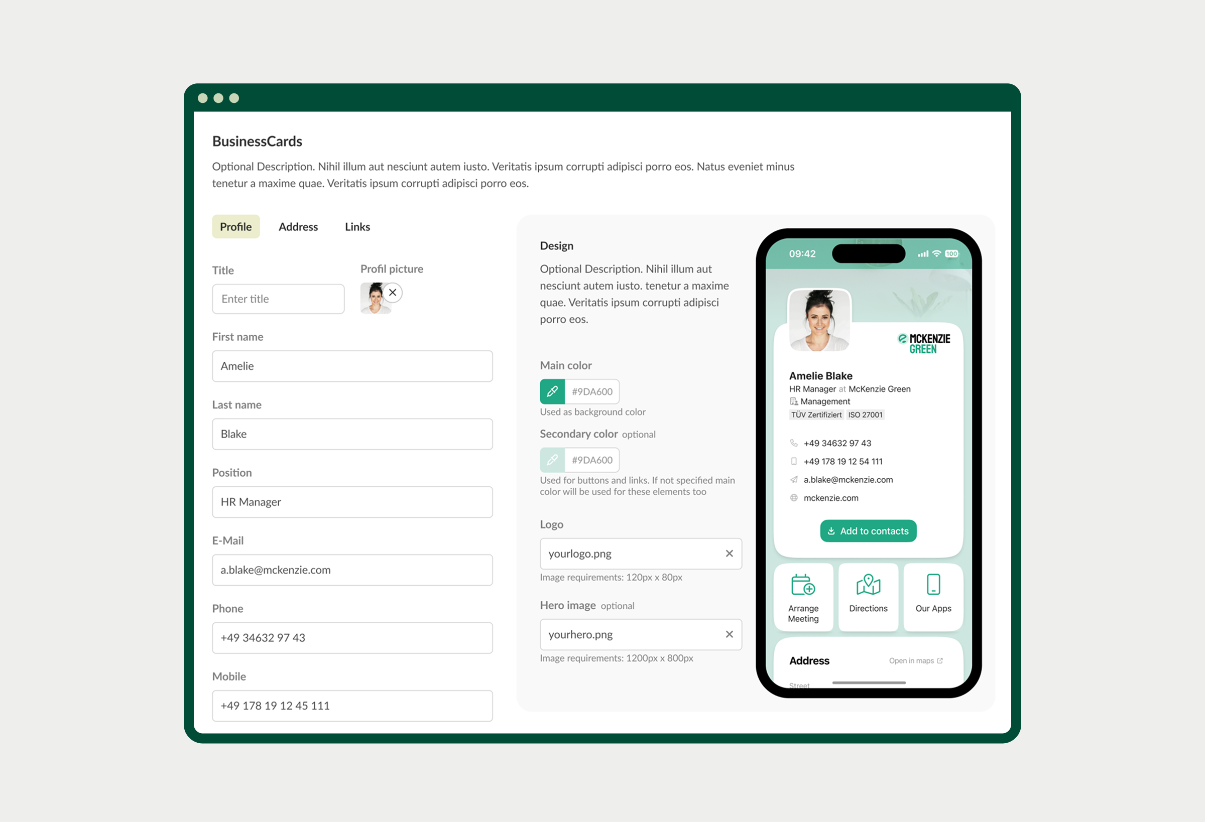 Digital Business Card